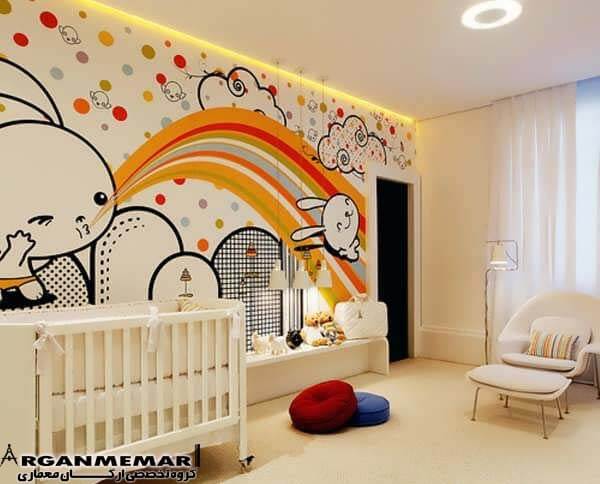 مدل کاغذ دیواری اتاق نوزاد