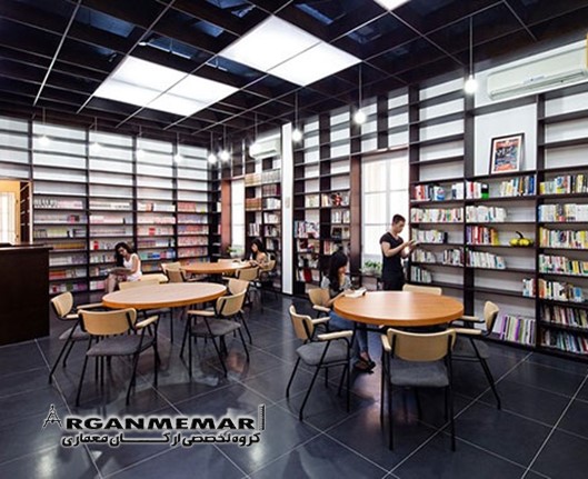 طراحی داخلی کتابخانه و مرکز بنیاد ژاپن در شهر هانوی