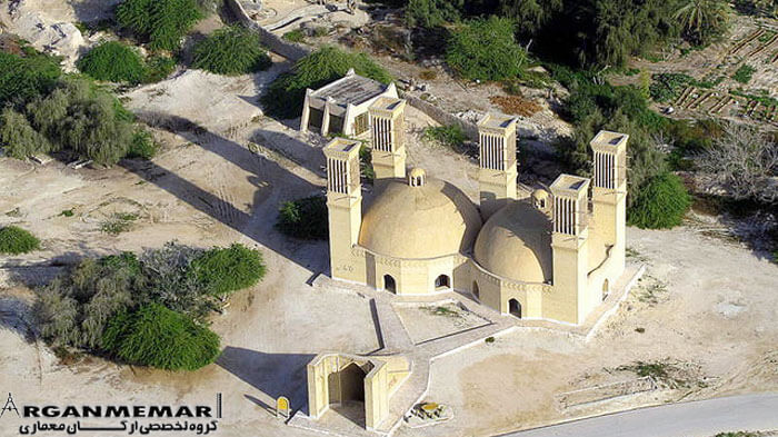 آب انبار پنج بادگیر کیش