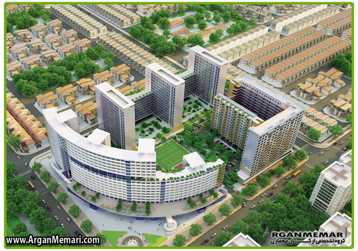 کانسپت مجتمع مسکونی آپارتمانی